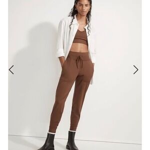 Madewell MWL Flex Skinny Joggers chocolate brown women's xl